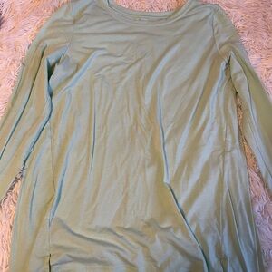 Tek Gear Light Green Long Sleeve Women's Top